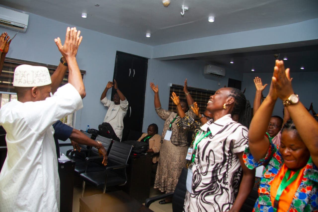 Participants taking part in an interactive university learning session