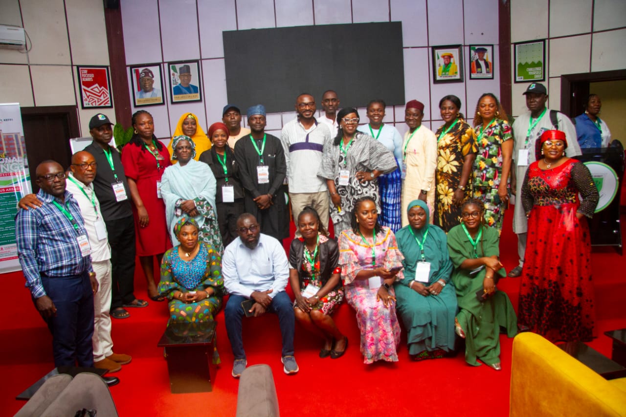 A group of participants gathered for a university training session