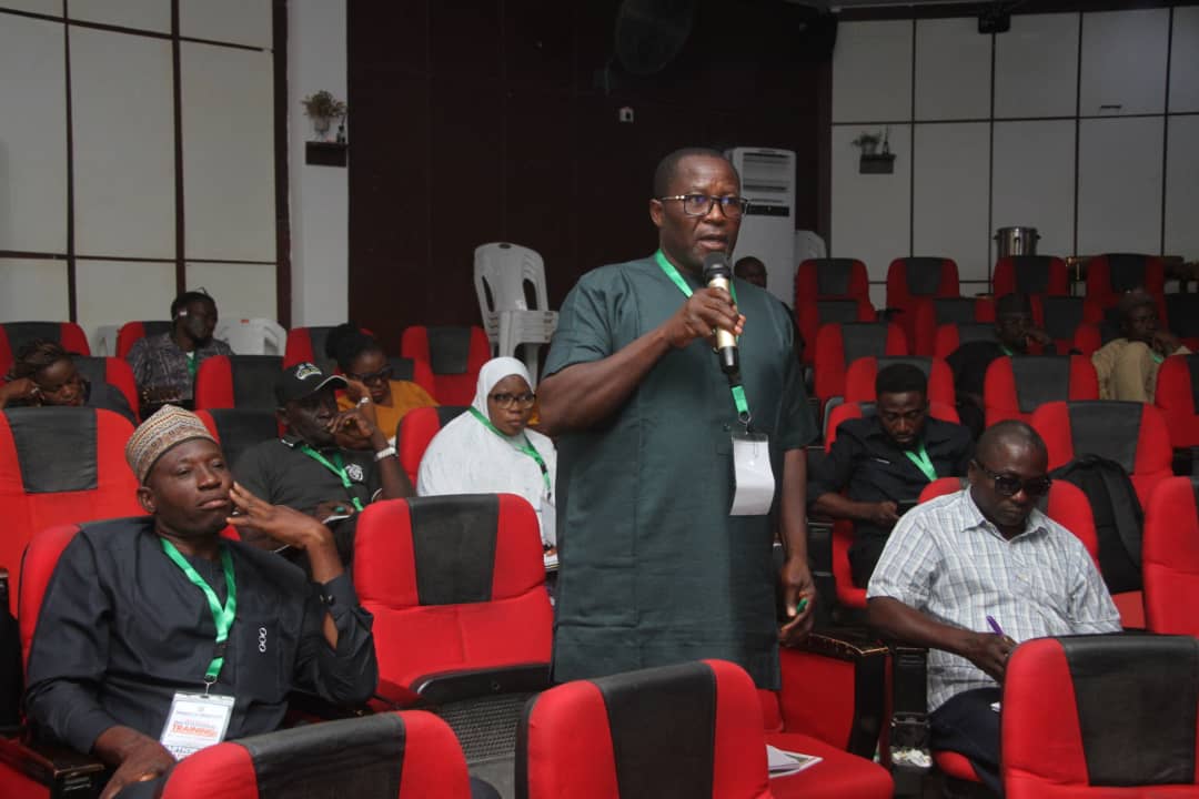 A participant contributing during a university academic session